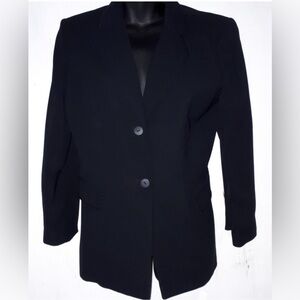 Tahari Arthur S. Levine Black Striped Blazer - S10